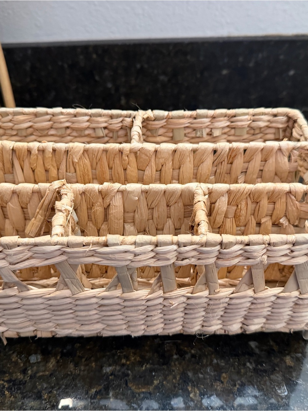 Target Threshold Tan Woven Bathroom Countertop Organizer